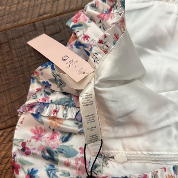 NWT For Love & Lemons JULIET FLORAL RUCHED SKIRT - Picture 14 of 14
